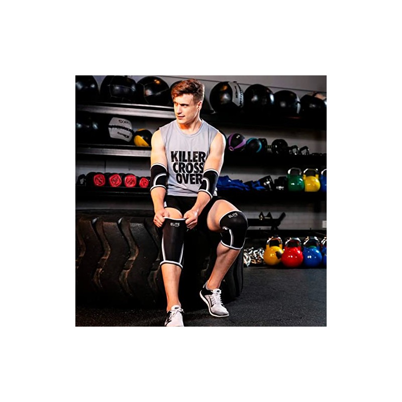 Rodilleras de compresion de 7mm(PAR), ideales para crossfit, gimnasio, y