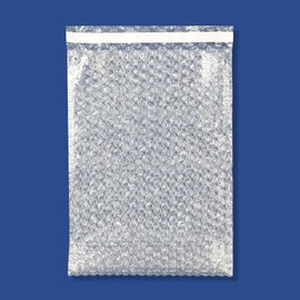 The Boxery 7x11.5" Clear Self-Sealing Bubble Out Bag Pouches -200 Pack- Bubble Cushion Wrap Bags for Packing, Storage, Moving, and Shipping fragile items