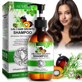 Lemaymay 2025 New Upgrade 3-IN-1 Batana oil shampoo (with Rosemary +Black Castor +Batana Oil), 600ML, Organic Batana Oil with Onion Shampoo, Hair Loss shampoo for Thinning Hair