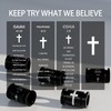 ketryep Cross Bracelet for Men Multi-Layer Braided Bible Verse Mens