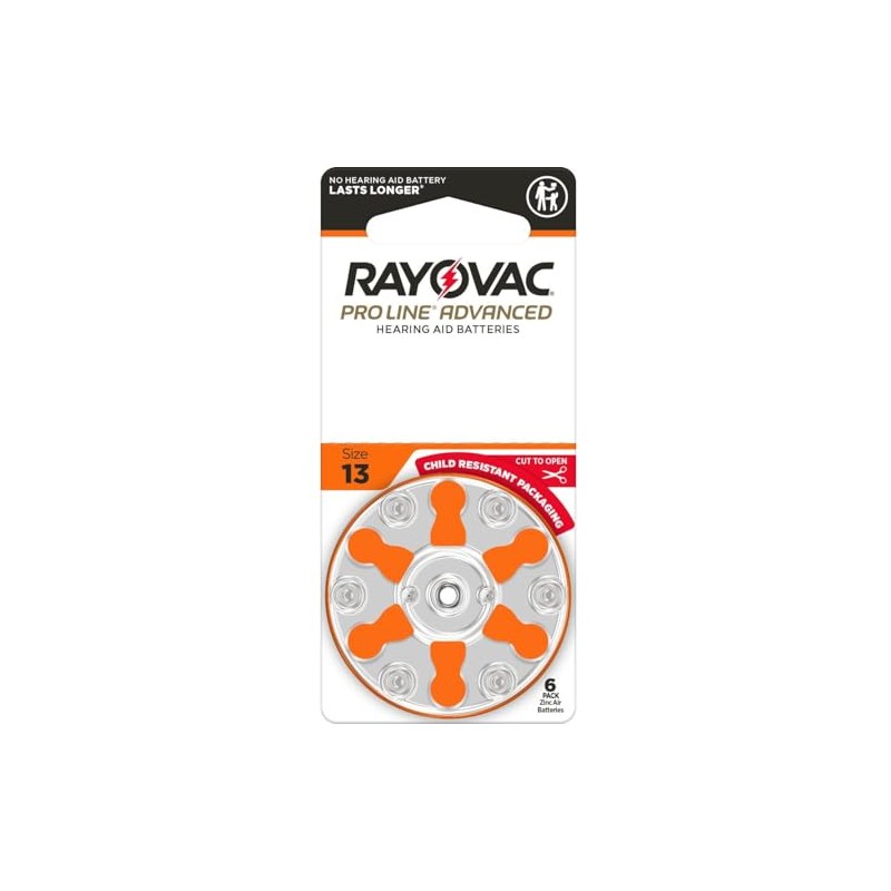 Rayovac Proline Advanced Hearing Aid Batteries | Size 13 |