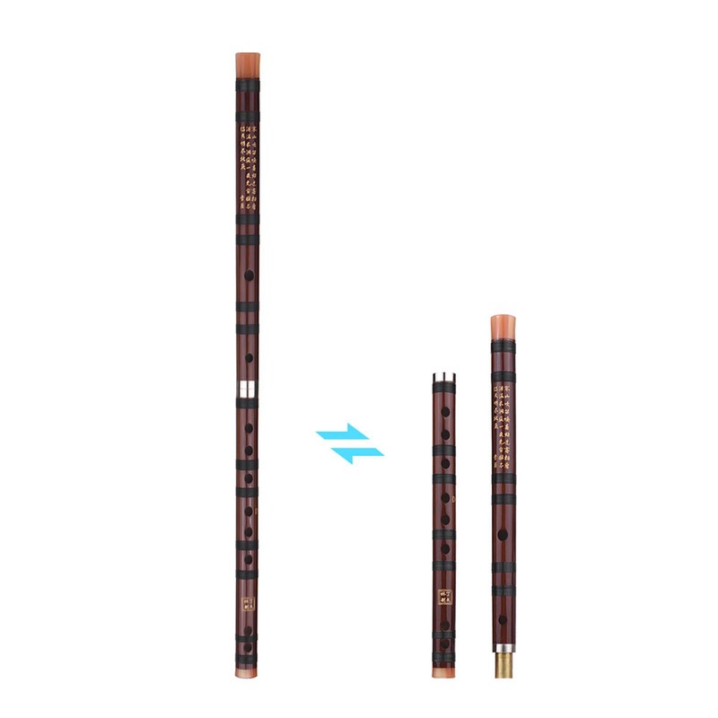 D Key Chinese Traditional Instrument Dizi Bitter Bamboo Flute with