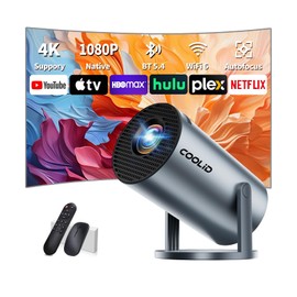 Mini Projector, Support 4K 1080P Portable Projector with Bidirectional WIFI6 5G and Bluetooth5.4, 270° Rotatable, Auto Keystone Correction, 35"-130" Video Projecto Compatible with HDMI/USB - Grey