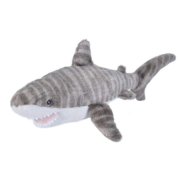 Wild Republic Tiger Shark Plush, Stuffed Animal, Plush Toy, Gifts for Kids, Cuddlekins 13 Inches