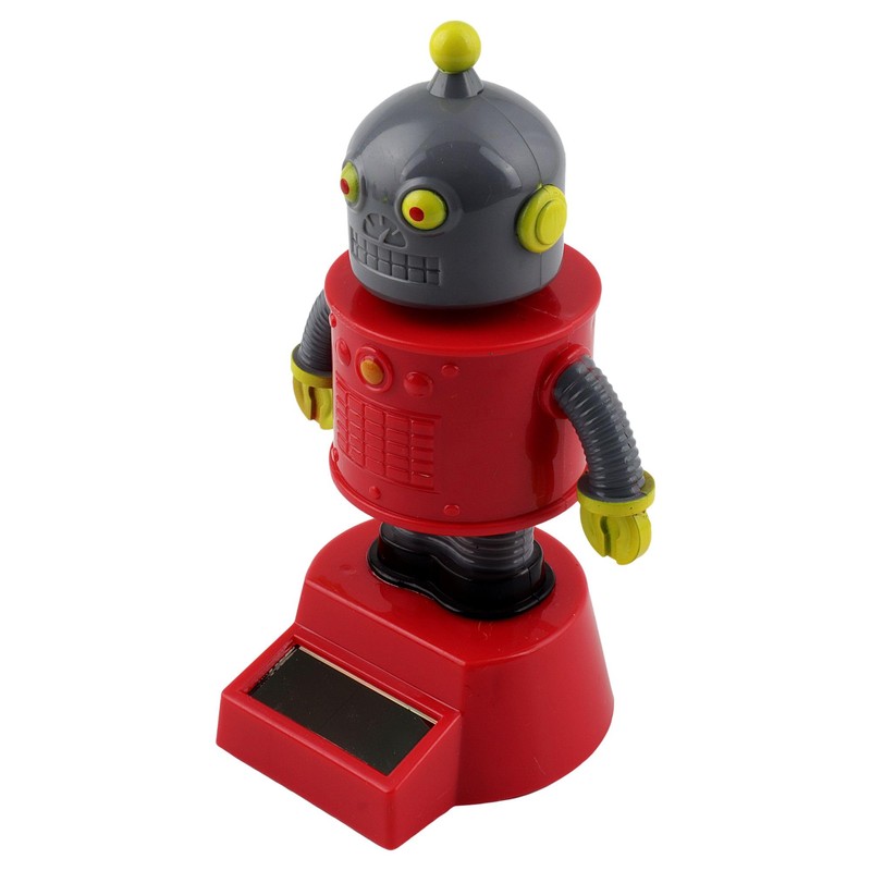 Freak Scene Dashboard Wobble Figure Robot Red Grey Solar Bot