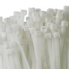HORZEFIX Cable Ties Pack of 100 White Weatherproof Long UV