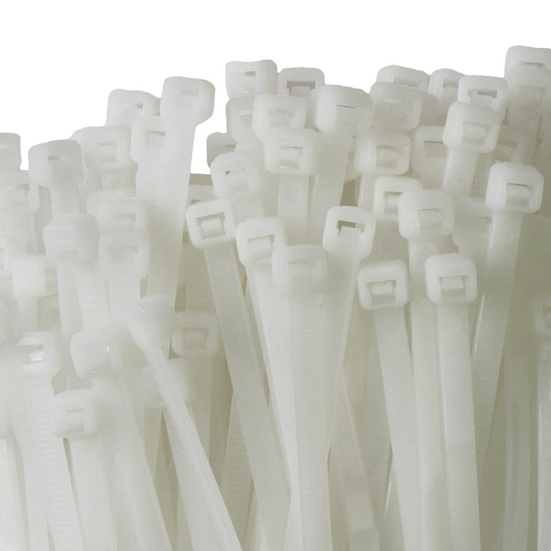 HORZEFIX Cable Ties Pack of 100 White Weatherproof Long UV