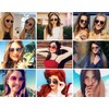 Polarized Heart Sunglasses for Women Fashion Lovely Style Metal Frame