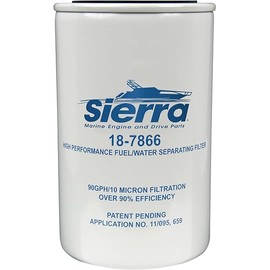 Sierra International 18-7866 10 Micron, High Capacity Fuel Water Separator Filter for Yamaha MAR-FUELF-IL-TR, Medium