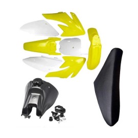Unbranded Plastics Fairing Fuel Tank Seat Kit For Honda CRF70 XR70 Dirt Pit Bike Thumpstar