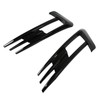 Glossy Black Front Fog Lamp Eyebrow Eyelid Cover Trim Replacement