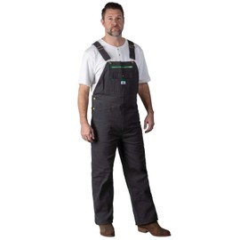 Liberty mens Duck Bib Overalls, Graphite, 36W x 30L US
