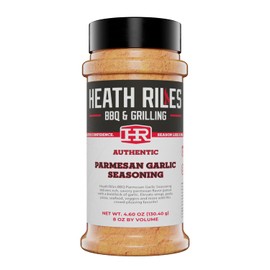 Heath Riles BBQ Rub - BBQ Parmesan Garlic Seasoning, Champion Pitmaster Recipe, Legendary BBQ Rubs For Smoking & Grilling, 70+ BBQ Championships, 8 oz.