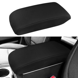 INTGET Car Center Console Armrest Cover for Subaru Outback/Legacy Accessories 2015 2016 2017 2018 2019 Leather Middle Console Arm Rest Box Lid Seat Cover Protector Cushion Saver (Black Neoprene)