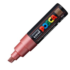 uni-ball Posca PC-8K Broad Chisel Tip Marker - Metallic Red, Pack of 6