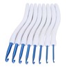 8pcs Crochet Hooks Curved Soft Handle Comfortable Portable Knitting Tool