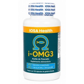 Omega 3 Premium de Pescado, 120 Cápsulas Blandas | 1100mg DHA/EPA por porción | Purificado 5 Veces | Alta Biodisponibilidad 90% | Apoya Ojo Seco y Sal