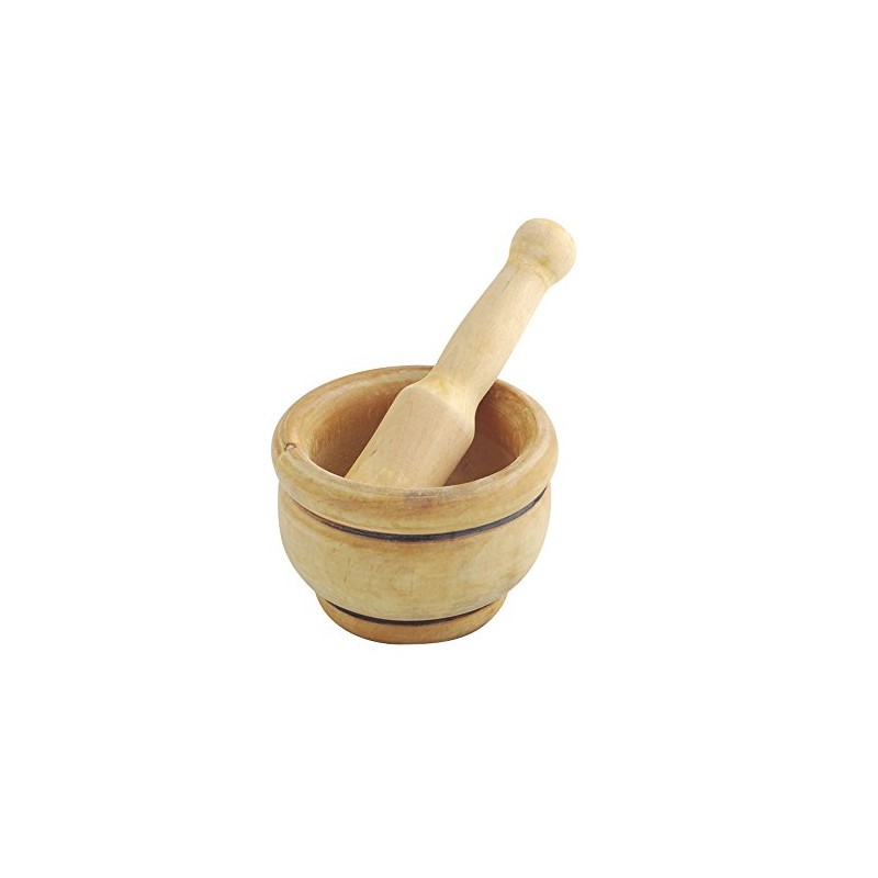 Metaltex Wooden Pestle and Mortar 12 cm