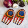 Totally Bamboo Baltique Marrakesh Collection Salad Hands Serving Utensil Set,