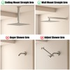 BESy 12 Inch Rain Shower Head, 12" Square Rainfall &