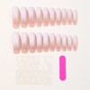 24Pcs Press on Nails Extra Long Curve Fake Nails Gradient