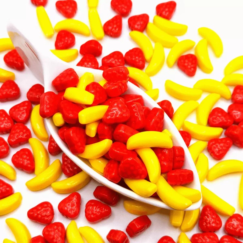 NY Spcie Shop Assorted Silly Strawberry and Banana Candy- by