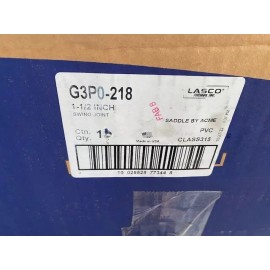 LASCO G3P0-218, 1-1/2, SJ SADDLE CONN x ACME -18 SWING JOINT (NEW)