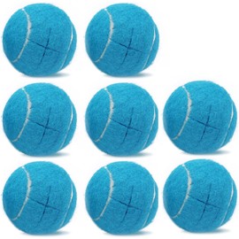 Magicorange 8 Precut Tennis Balls for Furniture Legs and Floor Protectors, Heavy Duty (Light Blue)