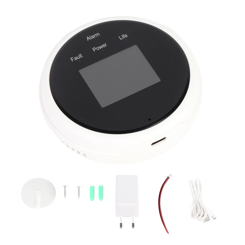 Wifi Gas Leak Detector and Fire Alarm LCD Display Wall