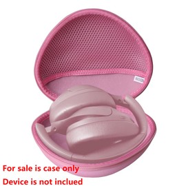 Adada Hard Travel Case for TOZO HT2 Hybrid Active Noise Cancelling Headphones（Pink）