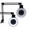 Quality Optics® Professional Series Illuminated Workstation Swing Arm Magnifier 8LED