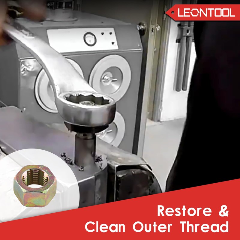 LEONTOOL 15 Pieces Metric Thread Chaser Set, M6 M8 M10