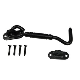 WANGCL 201 Stainless Steel Partition Locks Cabin Hook and Eye Shed Gate Door Latch Lock with Screws for Sliding Barn Door Home Bedroom Shed Window