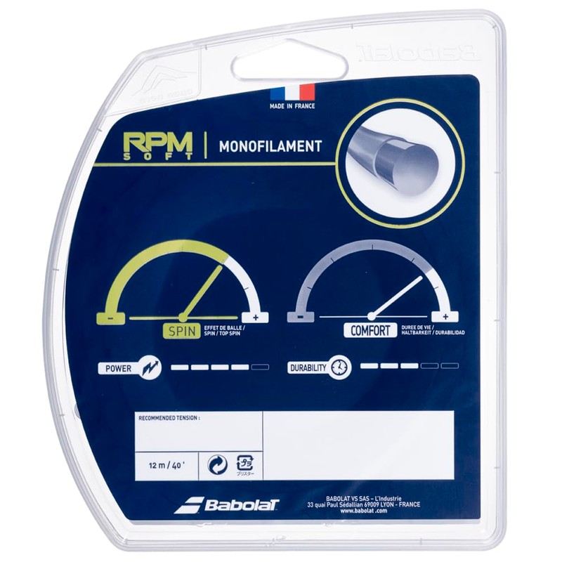 Babolat RPM Soft 17g Grey Tennis String (2 Sets)