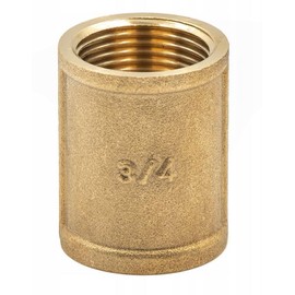 ABAZO Brass system T-piece, reduction, connector, nipple, plug, plug, sleeve, brass extension, brass fitting, male thread, female thread (MUFF 1 inch female thread)