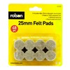 Rolson 61310 48 pc 25 mm Felt Pads