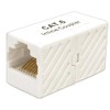 CAT5E/CAT6 RJ45 Cord Coupler, 1-1, White, in-Line Adaptors, Modular Connectors,