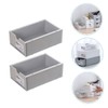 FOMIYES 2pcs Stackable Storage Drawer Box for Desktop Office Home