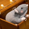 Plush Mouse Toy Funny High Simulation Gray Stuffed Mouse Animal