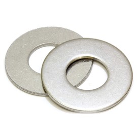 1/2" Stainless Flat Washer, 1-1/4" Outside Diameter (100 Pack)- Choose Size, by Bolt Dropper, 18-8 (304) Stainless Steel