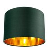 Contemporary and Chic Forest Green Cotton 10" Table or Pendant