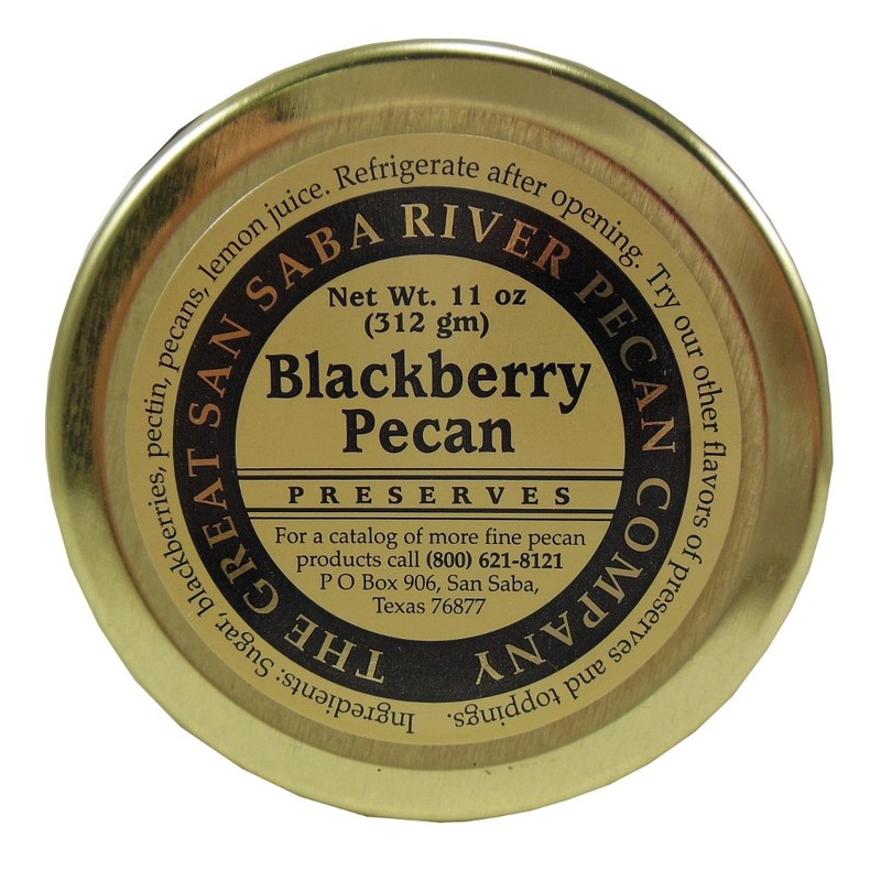 The Great San Saba River Pecan Company Blackberry Pecan Preserves