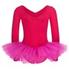 tanzmuster ® Romy Ballet Tutu Girls' Long-Sleeved Cotton Ballet Bodysuit