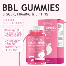 Gwynne Bbl Gummies Fenogreco Aumento De Senos Y Glúteos Gominolas Sabor Natural 2pcs
