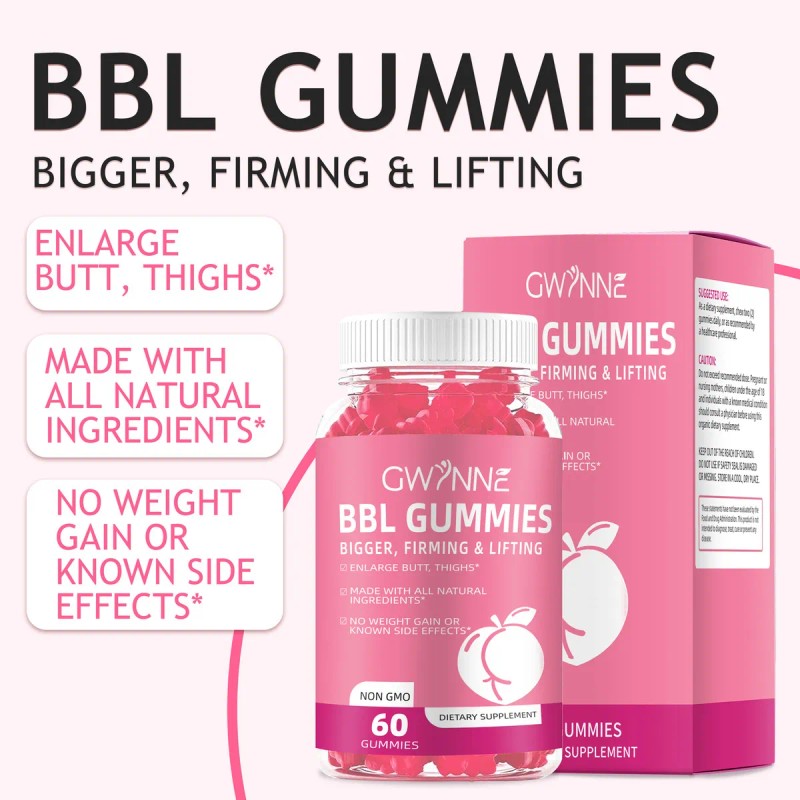 Gwynne Bbl Gummies Fenogreco Aumento De Senos Y Glúteos Gominolas