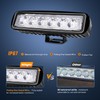Nilight Led Light Bar 2PCS 18w Spot Driving Fog Light