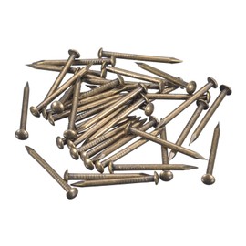 QUARKZMAN Pack of 160 Brass Nails 1.5 mm x 20 mm (DxL) Tiny Brass Nails Hardware Nails Small Nails for Wood DIY Decorative Boxes Household Accessories, Bronze Tone