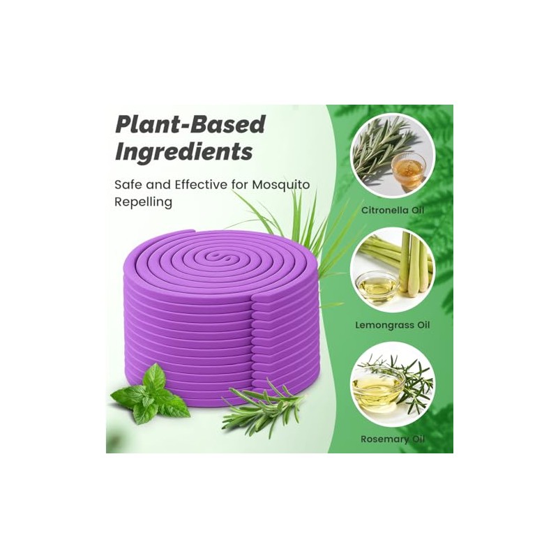 Extra Strong Mosquito Repellent Coils, 28 Pack Large Outdoor Coils