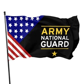 United States Army National Guard Black Flags 3x5 Ft Outdoor Double Sided Garden Flag Indoor ​banner Breeze Home Flags Decorative