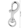 2pcs 80MM Diving 316 Stainless Steel Swivel Eye Snap Hook